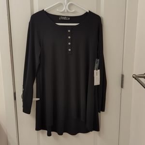 NWT Sympli black tunic top Size 10